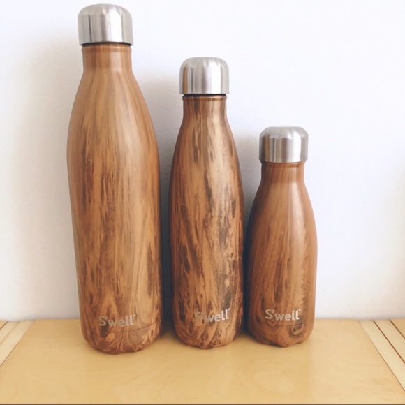 SWELL Teakwood 3 Bottles and Cleaning Brush Set - Picture 2 of 7